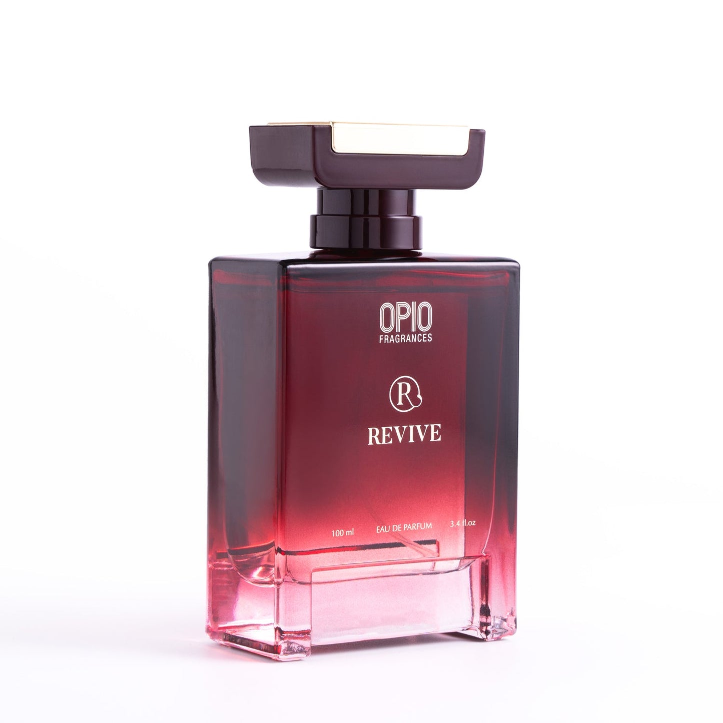 A bottle of OPIO Revive fragrance for men.