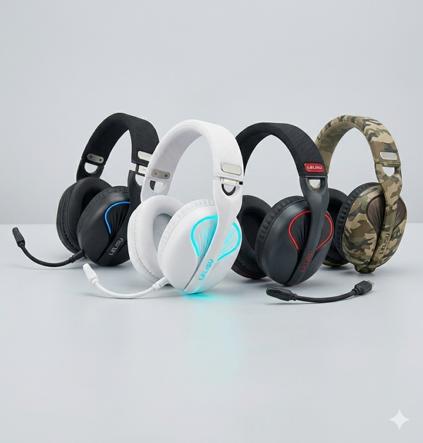 Lelisu LS-862 Wireless Bluetooth V6.0 Headphone With Detachable HD Mic - HiFi Stereo Sound Over-Ear Gaming & Music Headset — image 1
