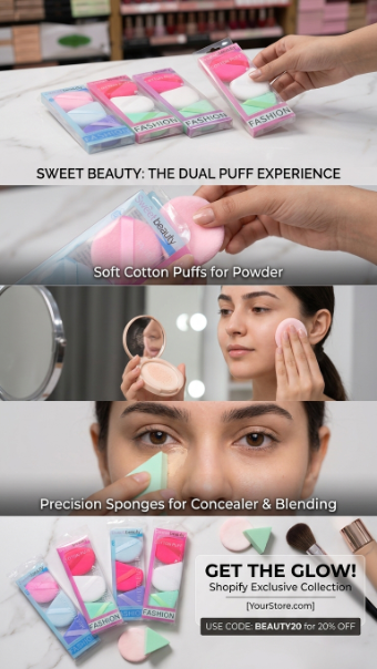 Sweet Beauty Cotton Puffs Set