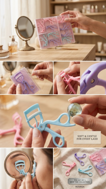 Pastel Eyelash Curlers Gentle Precise