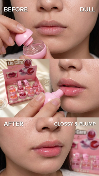 Pink Key Lip Care Mask Display Box