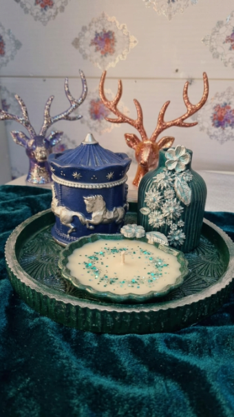 Enchanted Teal & Blue Decor Set